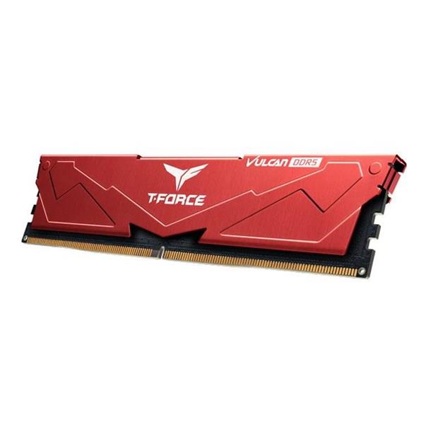 TEAM 16GB DDR5 6000MHZ CL38 PC RAM T-FORCE VULCAN RED FLRD516G6000HC38G01