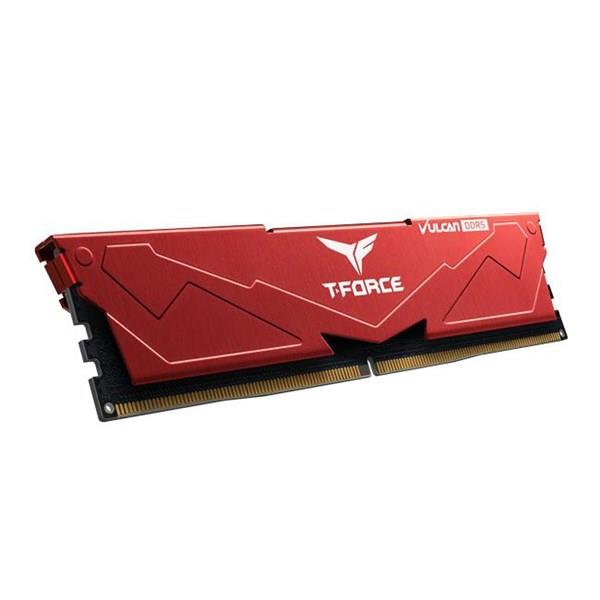 TEAM 16GB DDR5 6000MHZ CL38 PC RAM T-FORCE VULCAN RED FLRD516G6000HC38G01