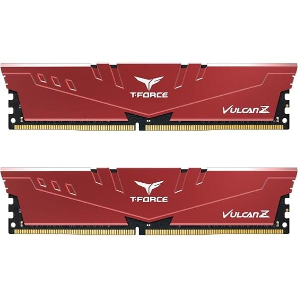 TEAM 32GB (2X 16GB) DDR4 3200MHZ CL16 DUAL KIT PC RAM T-FORCE VULCAN Z RED TLZRD432G3200HC16FDC01