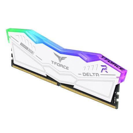TEAM 32GB (2X 16GB) DDR5 5600MHZ CL38 RGB DUAL KIT PC RAM T-FORCE DELTA FF4D532G5600HC38GDC01 BEYAZ
