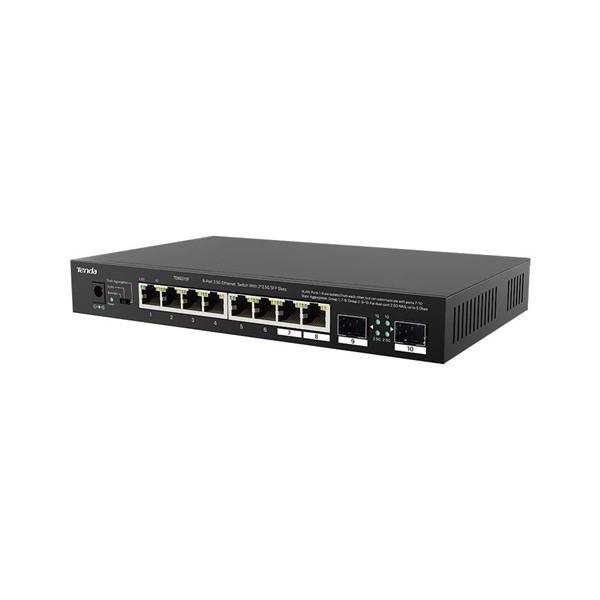 TENDA 8port TEM2010F 2.5 Gigabit 2X SFP Yönetilemez Switch
