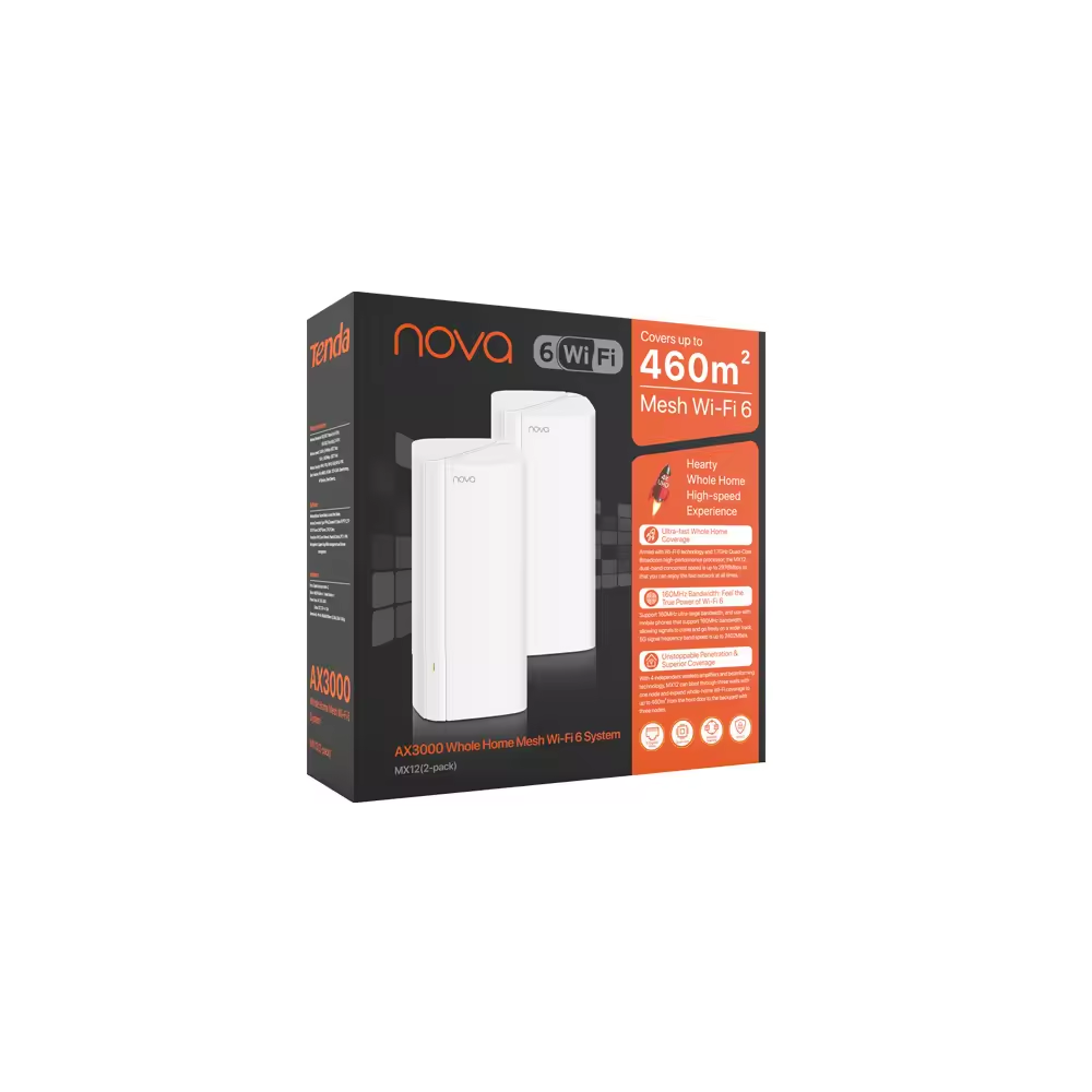 TENDA Nova MX12 Wıfı6 AX3000 Mesh Router 2-li set