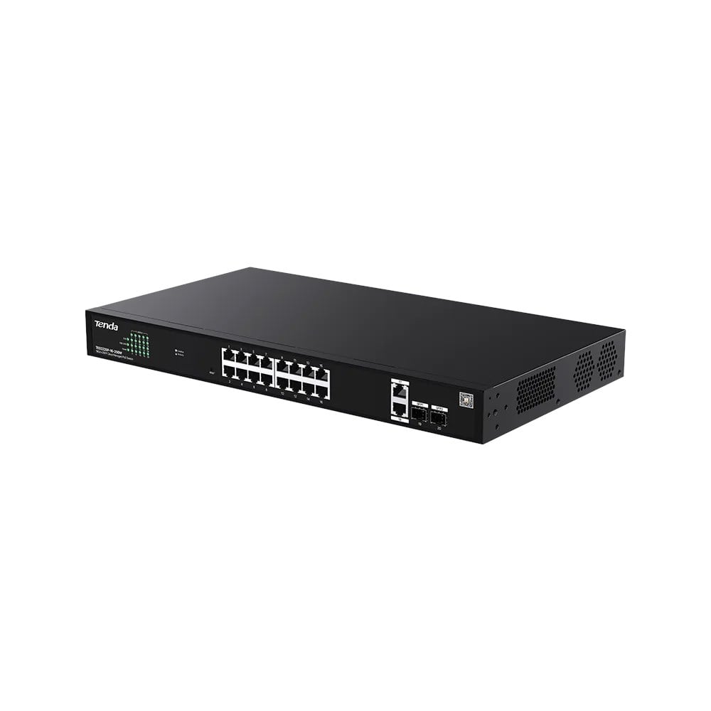 TENDA TEG2220P-16-250W 16GE POE PORT (250W), 2X UPLİNK, 2XSFP CLOUD YÖNETİLEBİLİR