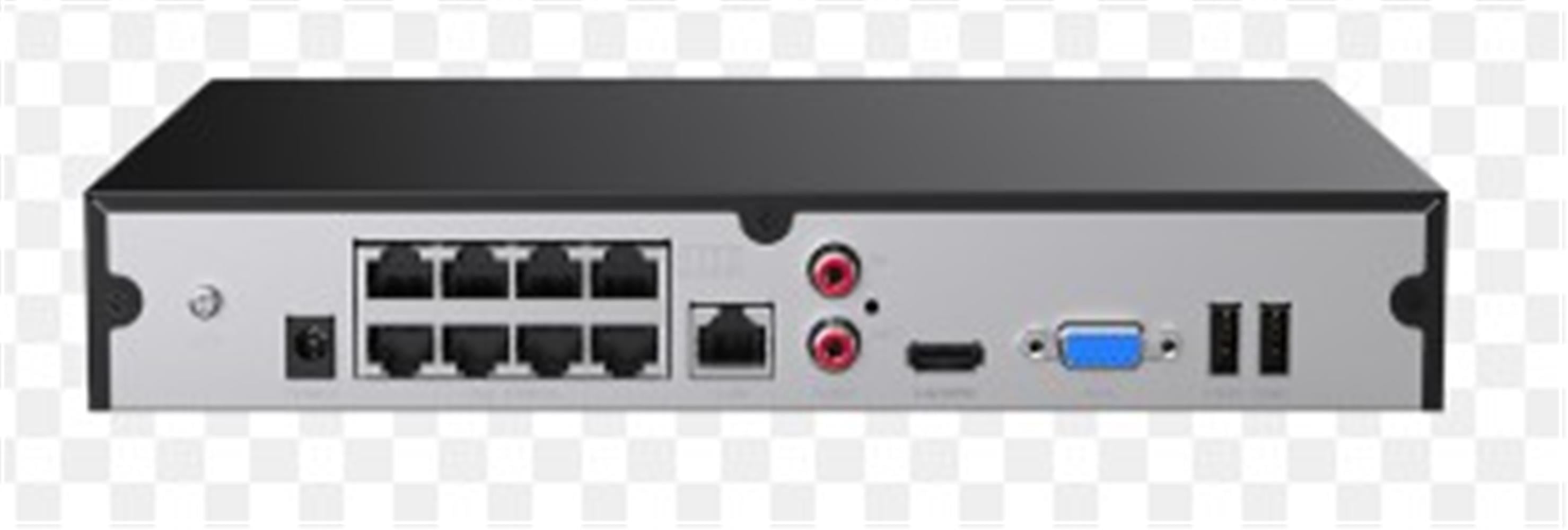 Tenda TN3108-8P 8 Kanal Poe 4K 8MP Destekli NVR Kayıt Cİhazı