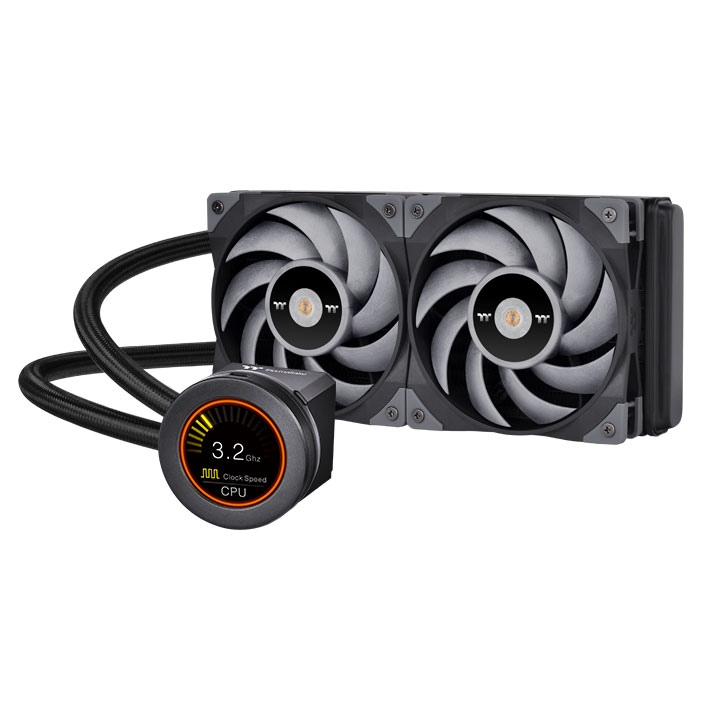 THERMALTAKE 240MM LCD TOUGHLIQUID ULTRA 240 CL-W322-PL12GM-B RGB AM4-1700p Sıvı Soğutmalı İşlemci Fanı