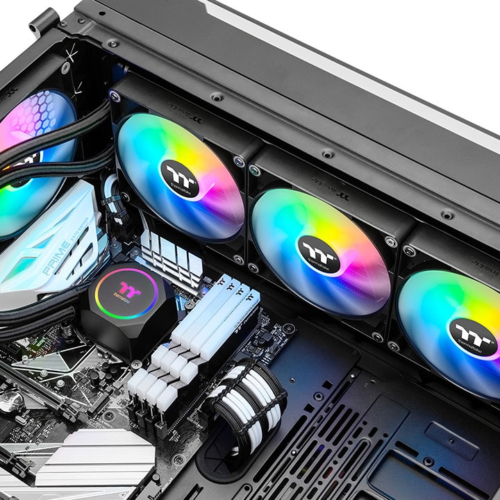 THERMALTAKE 420MM TH420 CL-W367-PL14SW-A ARGB AM5-1851p Sıvı Soğutmalı İşlemci Fanı