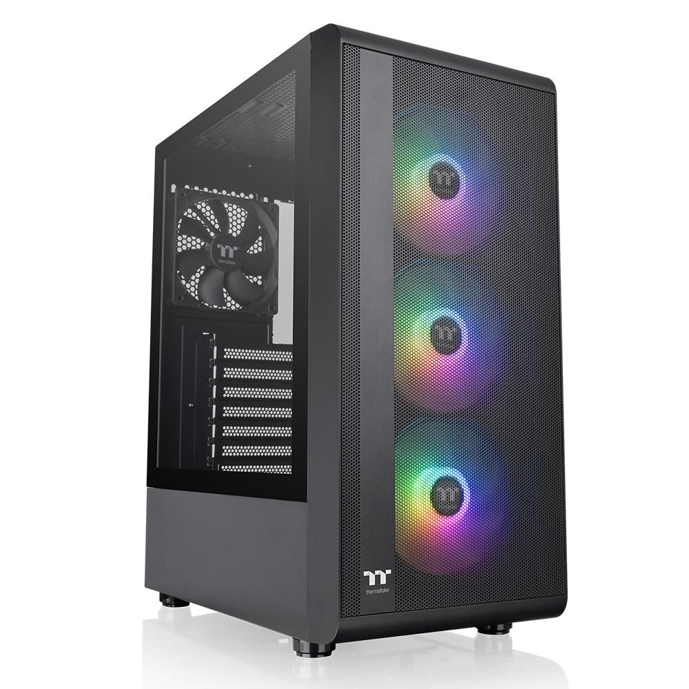 THERMALTAKE 550w 80+ S200 TG CA-3X2-55M1WE-00 3-ARGB FANLI Gaming Mid Tower PC Kasası