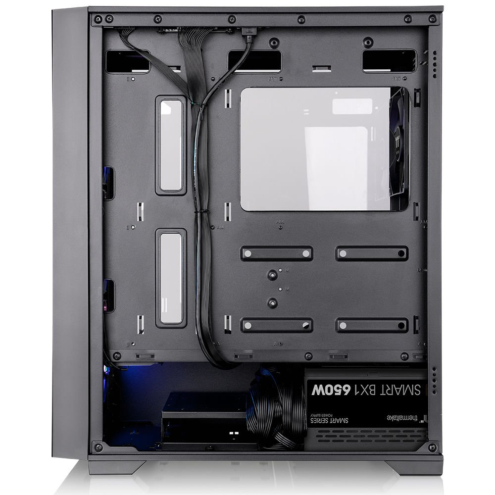 THERMALTAKE 650W 80+ BRONZE V290 TG CA-3Z7-65M1WE-00 3-ARGB FANLI Gaming Mid-Tower PC Kasası