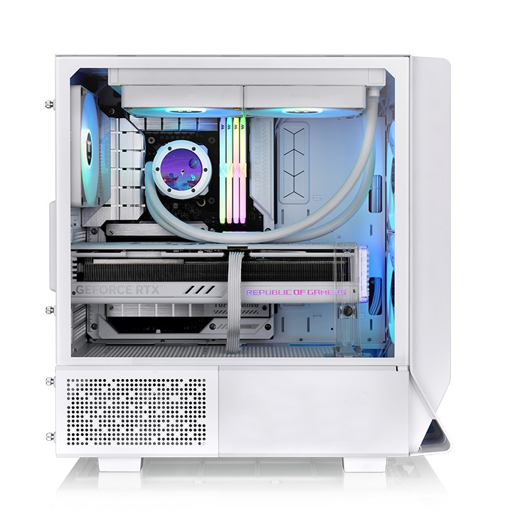THERMALTAKE CERES 330 TG CA-1Y2-00M6WN-01 2-14CM ARGB Fanlı  Gaming Mid-Tower PC Kasası Beyaz