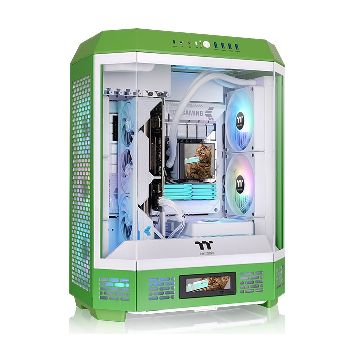 THERMALTAKE THE TOWER 600 LIGHT YEAR GREEN CA-1Z1-00MOWN-00 Mid-Tower PC Kasası Yeşil