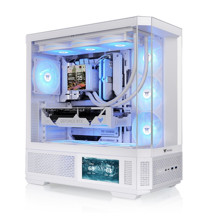 THERMALTAKE VIEW 370 TG CA-11N-00M6WN-00 4-ARGB Fanlı Gaming Mid-Tower PC Kasası Beyaz