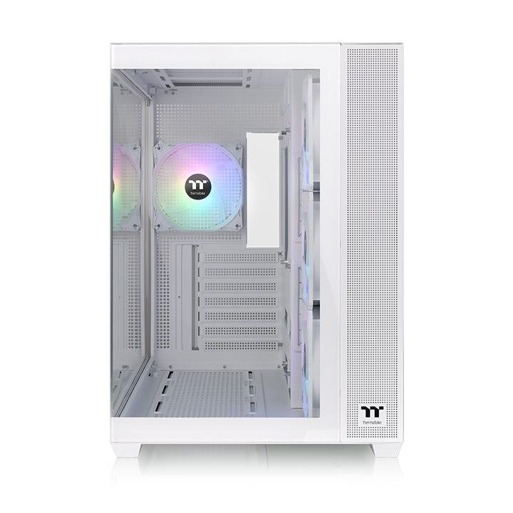 THERMALTAKE VIEW 380 TG Snow CA-1Z2-00M6WN-00 4-ARGB Fanlı Gaming Mid-Tower PC Kasası Beyaz