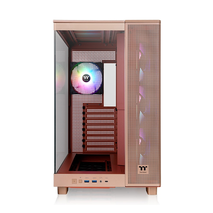 THERMALTAKE VIEW380XL CA-11E-00MGWN-00 4-ARGB Fanlı Gaming Mid-Tower PC Kasası Kum Rengi