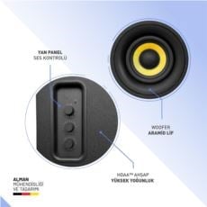 Thonet & Vander KUMPEL 2.0 50W Siyah Speaker - 2.0 Sistem - 50W RMS