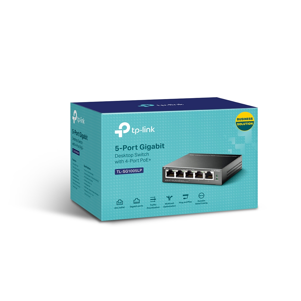 TP-LINK 4port PoE 40w Gigabit Switch TL-SG1005LP