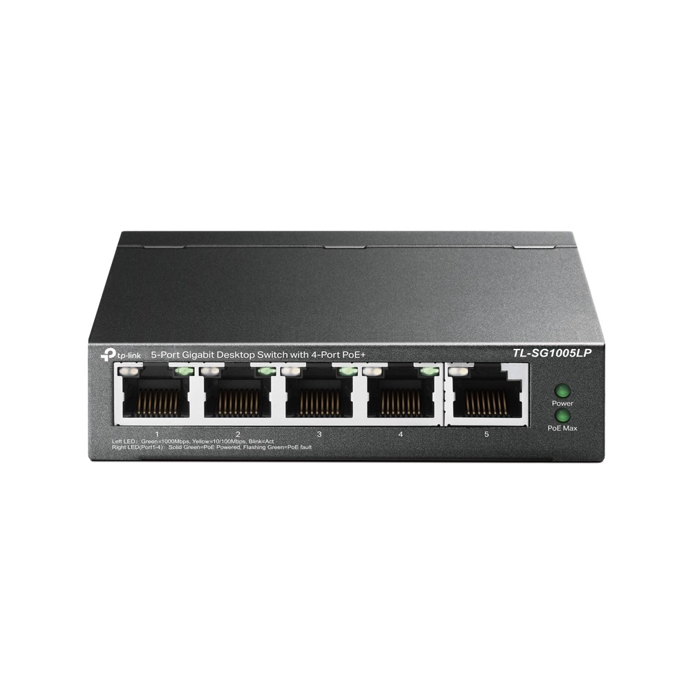 TP-LINK 4port PoE 40w Gigabit Switch TL-SG1005LP