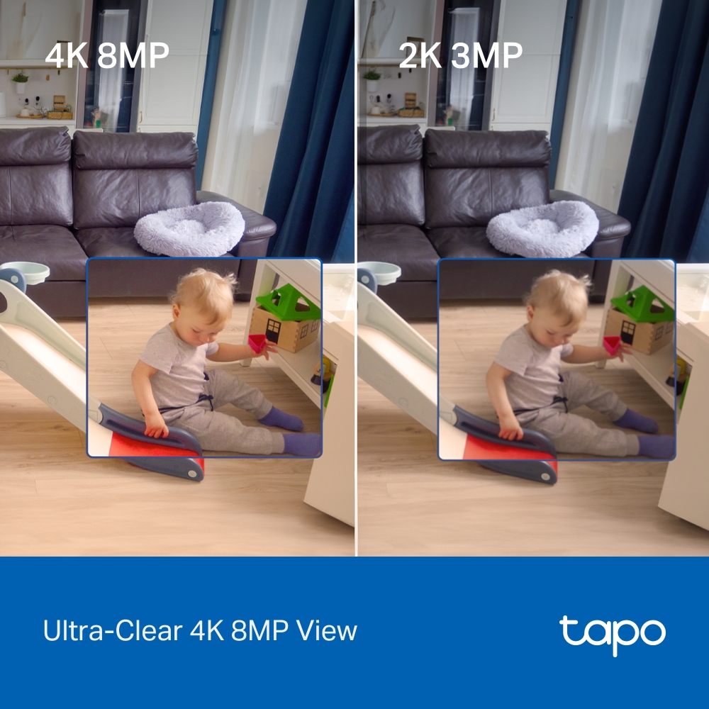 TP-LINK 8MP 4.3MM WIFI Kablosuz Pan/Tilt IP Kamera Tapo C260