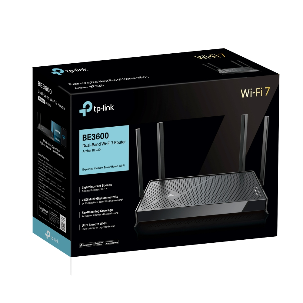 TP-LINK ARCHER BE230 WIFI7 BE3600 Dual Band Router