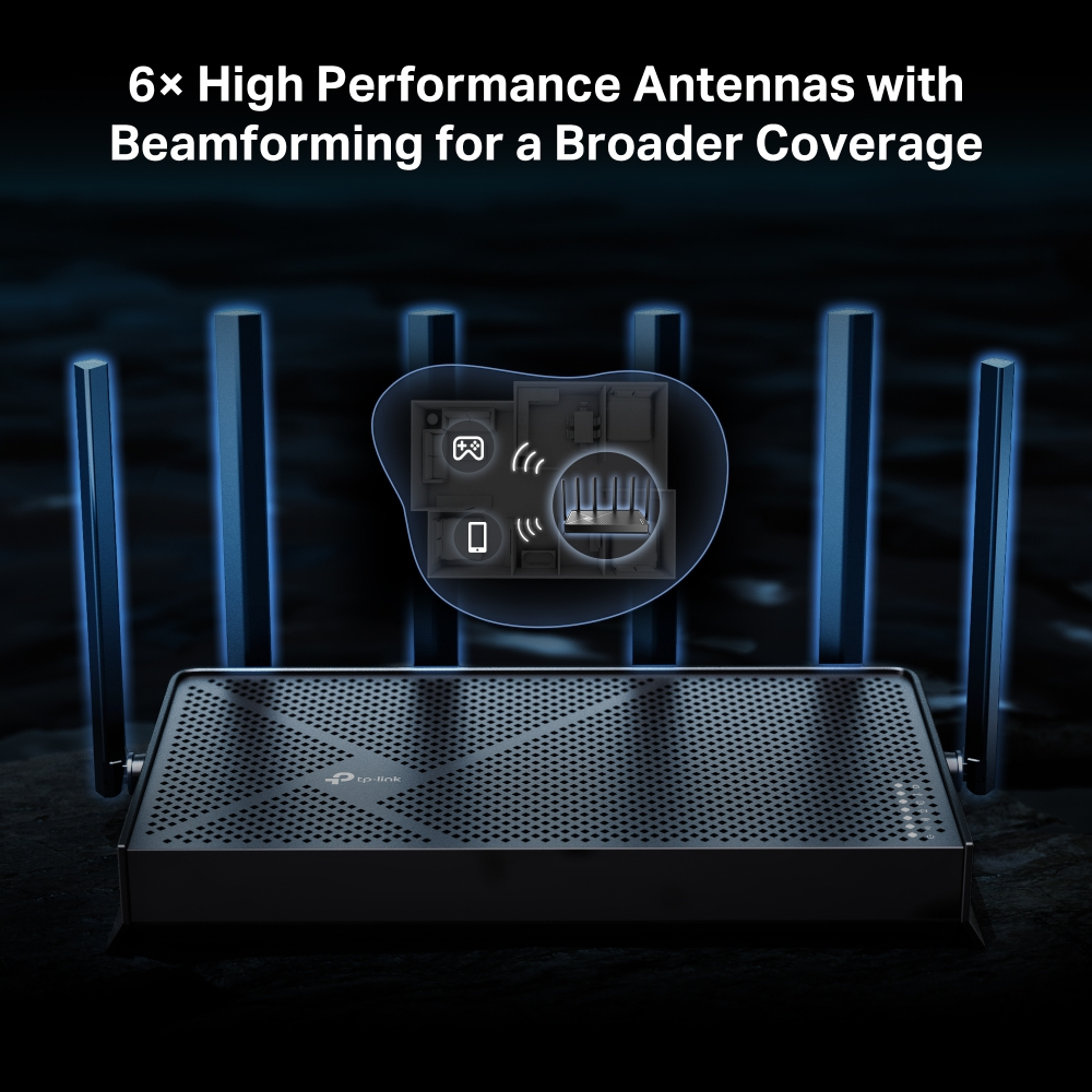TP-LINK ARCHER BE400 WIFI7 BE6500 Çift Bant Router