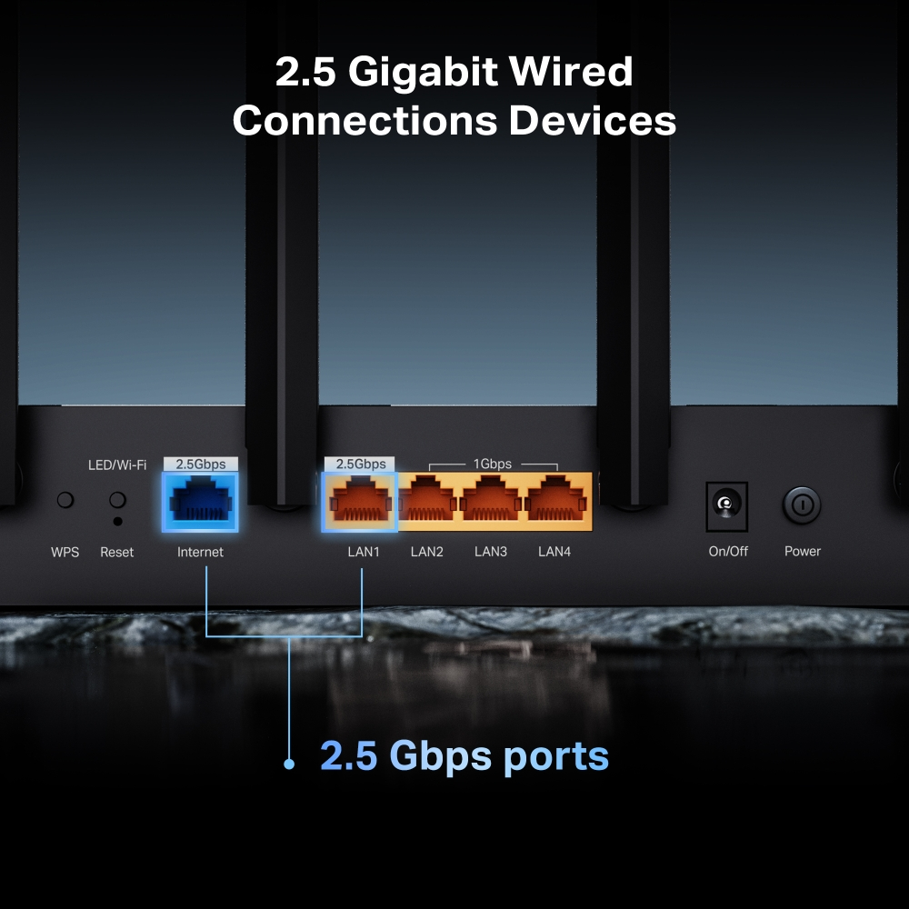 TP-LINK ARCHER BE400 WIFI7 BE6500 Çift Bant Router