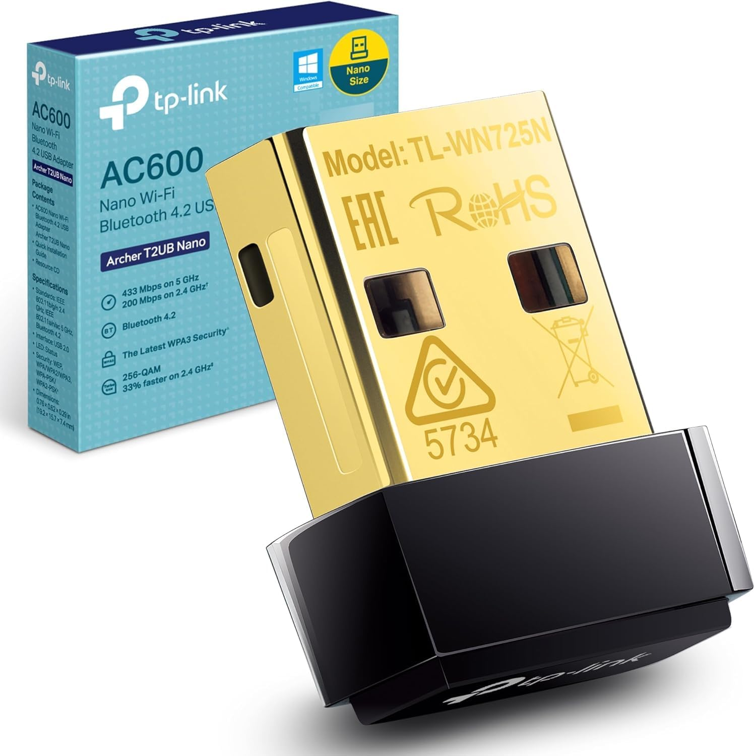 TP-LINK ARCHER T2UB NANO WIFI5 AC600 Kablosuz Ağ Adaptörü