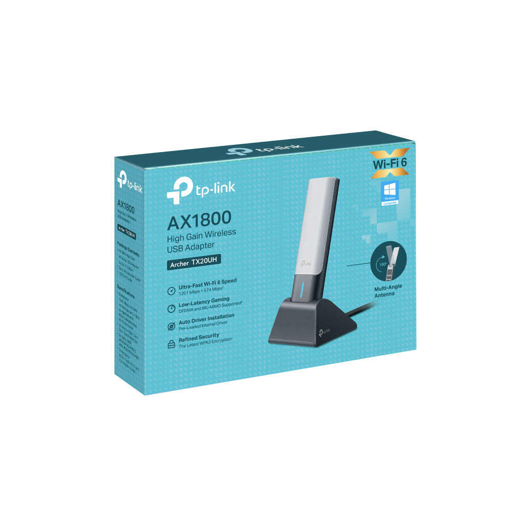 TP-LINK Archer TX20UH Wıfı6 AX1800 Usb Kablosuz Adaptör