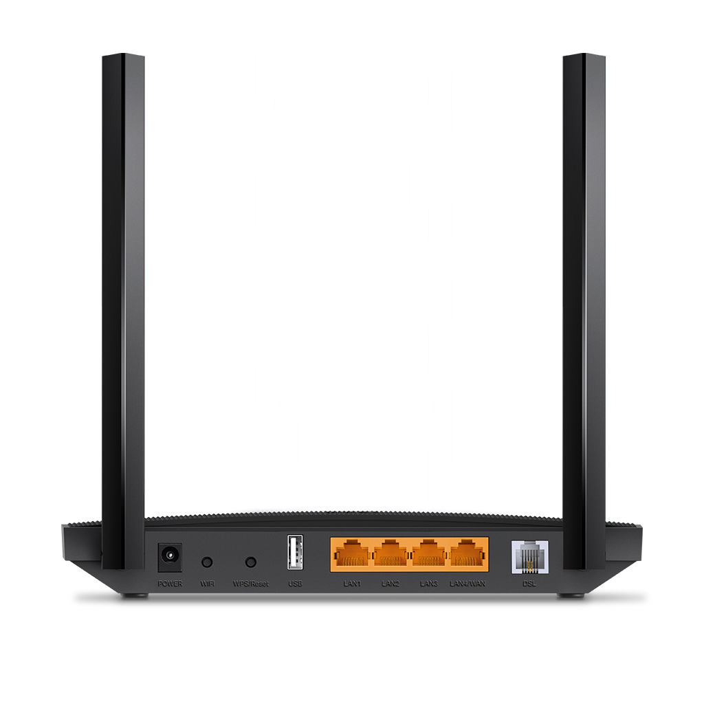 TP-LINK ARCHER VR400 V3, AC1200, 4 Port, Dual Band Wifi, 867Mbps, 2×Anten, 3G-4G USB Desteği, VDSL2, ADSL2+ MODEM