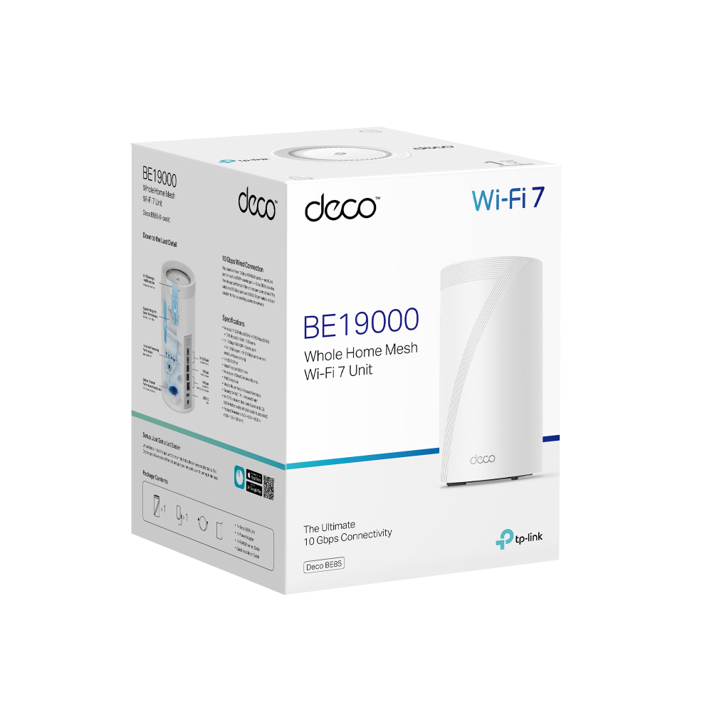 TP-LINK DECO-BE85 WIFI7 BE19000 Üç Bant Mesh Router