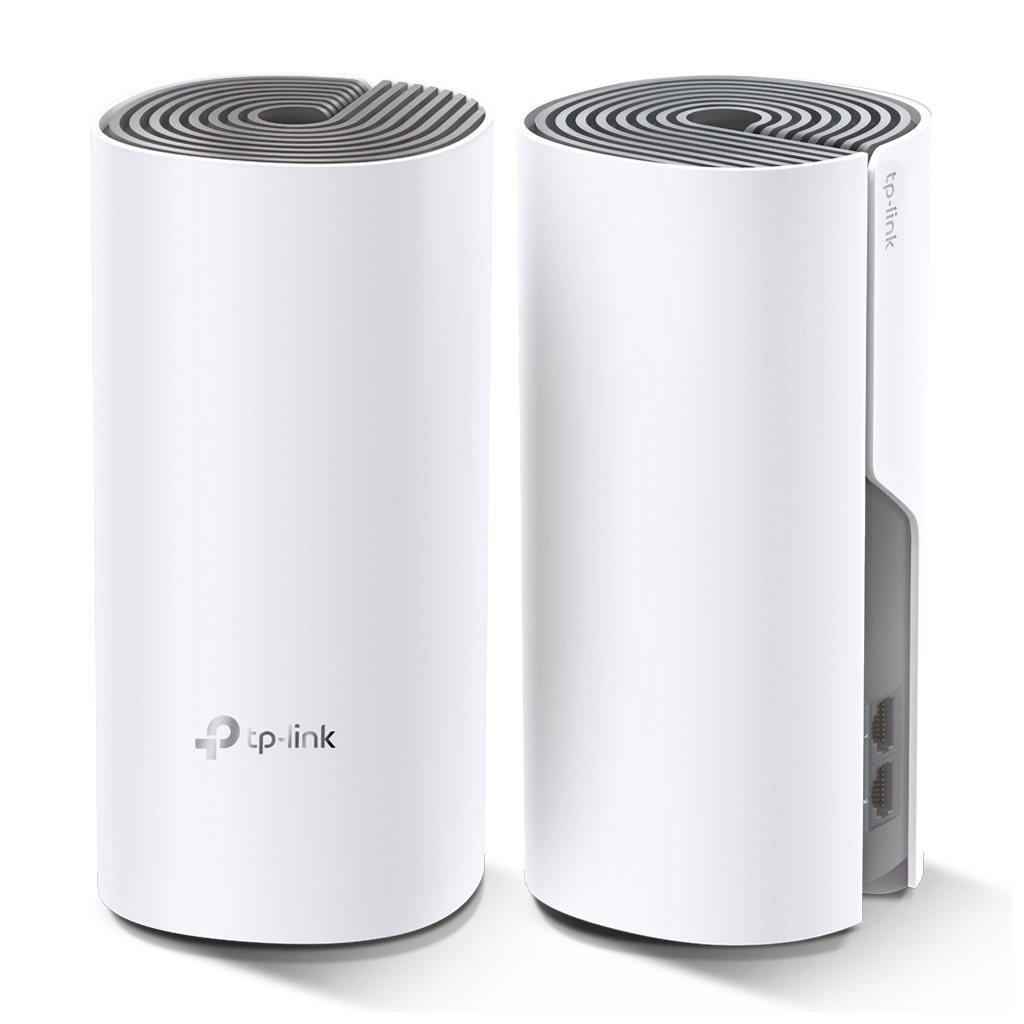TP-LINK DECO-E4, AC1200, İkili Mesh, 300-867Mbps, Dual Band, 2Port Megabit Lan, 260m2 kapsama Alanı, Router, Geniş Alan İnternet Ağı Sağlayıcısı