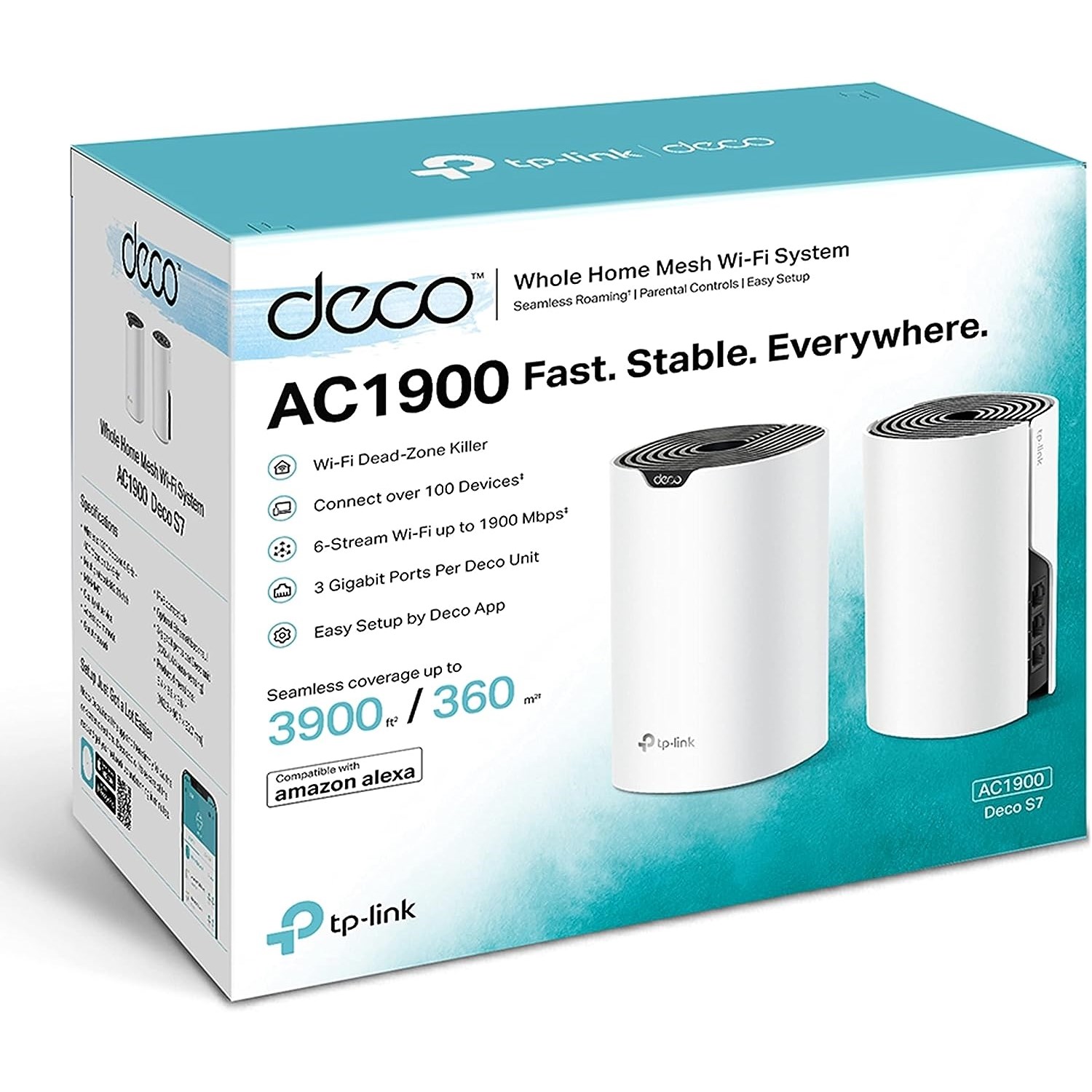 TP-LINK DECO S7(2-PACK) AC1900 DUALBAND WHOLE HOME MESH ACCESS POINT