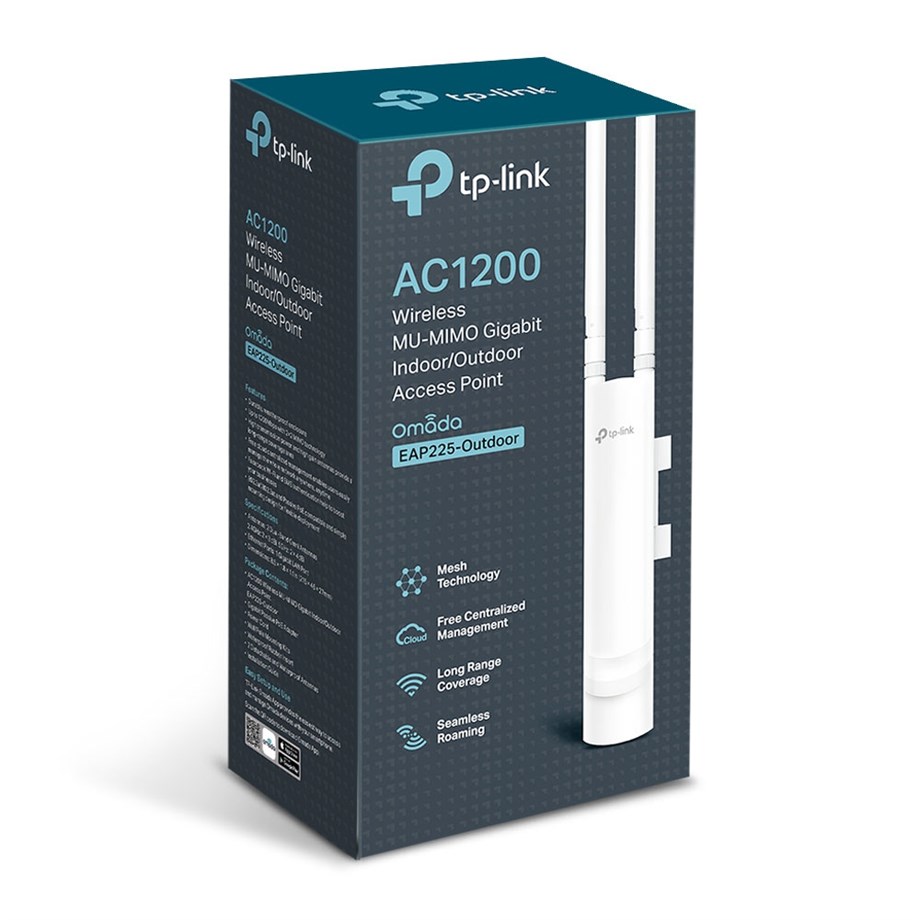 TP-LINK EAP225 AC1350 1PORT POE OUTDOOR ACCESS POINT
