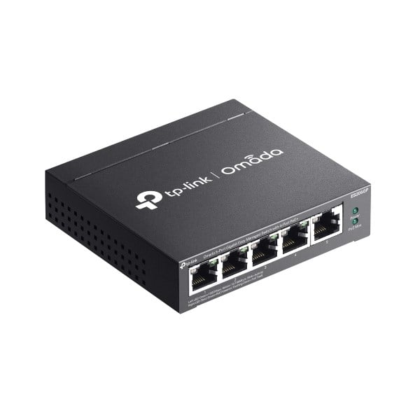 TP-LINK ES205GP 5 PORT YÖNETİLEBİLİR 65W POE SWITCH
