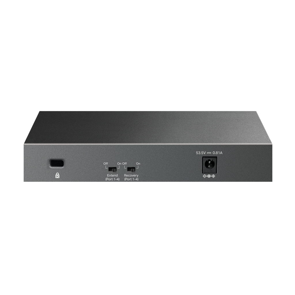 TP-LINK LS106LP, Green Tech, 6 Port, MegaBit, 4 Port PoE 41W, Metal Kasa, Yönetilemez, Masaüstü Switch