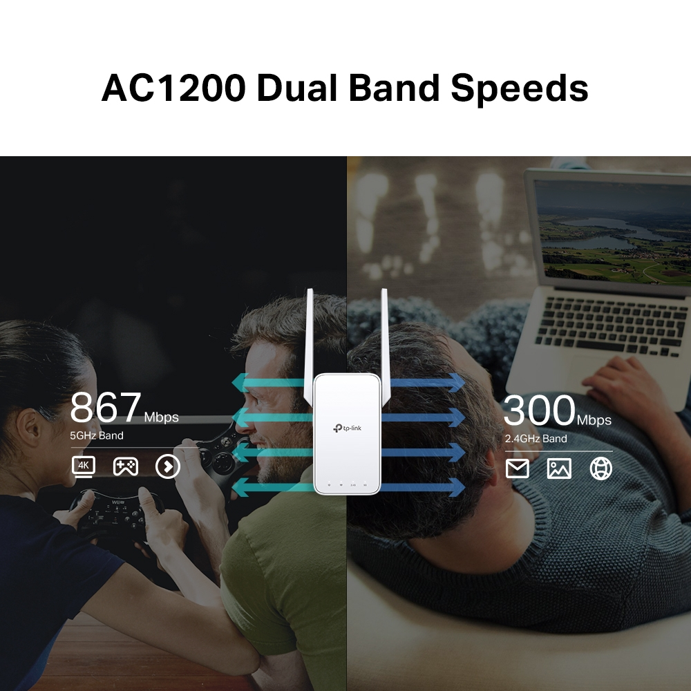 TP-LINK RE315 WIFI5 AC1200 Menzil Genişletici Priz Tipi