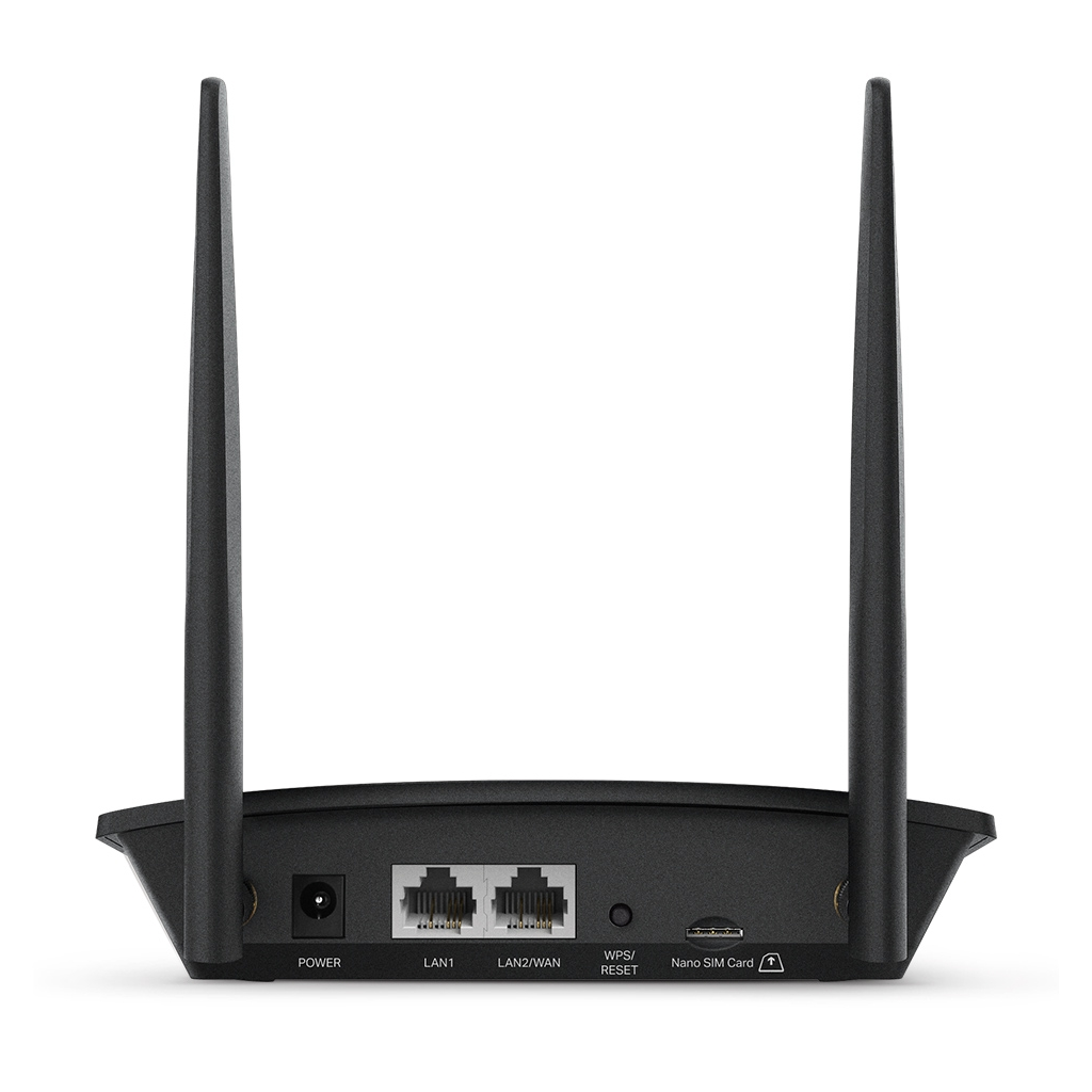 TP-LINK TL-MR100, 2Port, 300Mbps, 2,4Ghz Wifi, Masaüstü, LTE Micro Sim Kart Takılabilir 3G-4G Destekli Router
