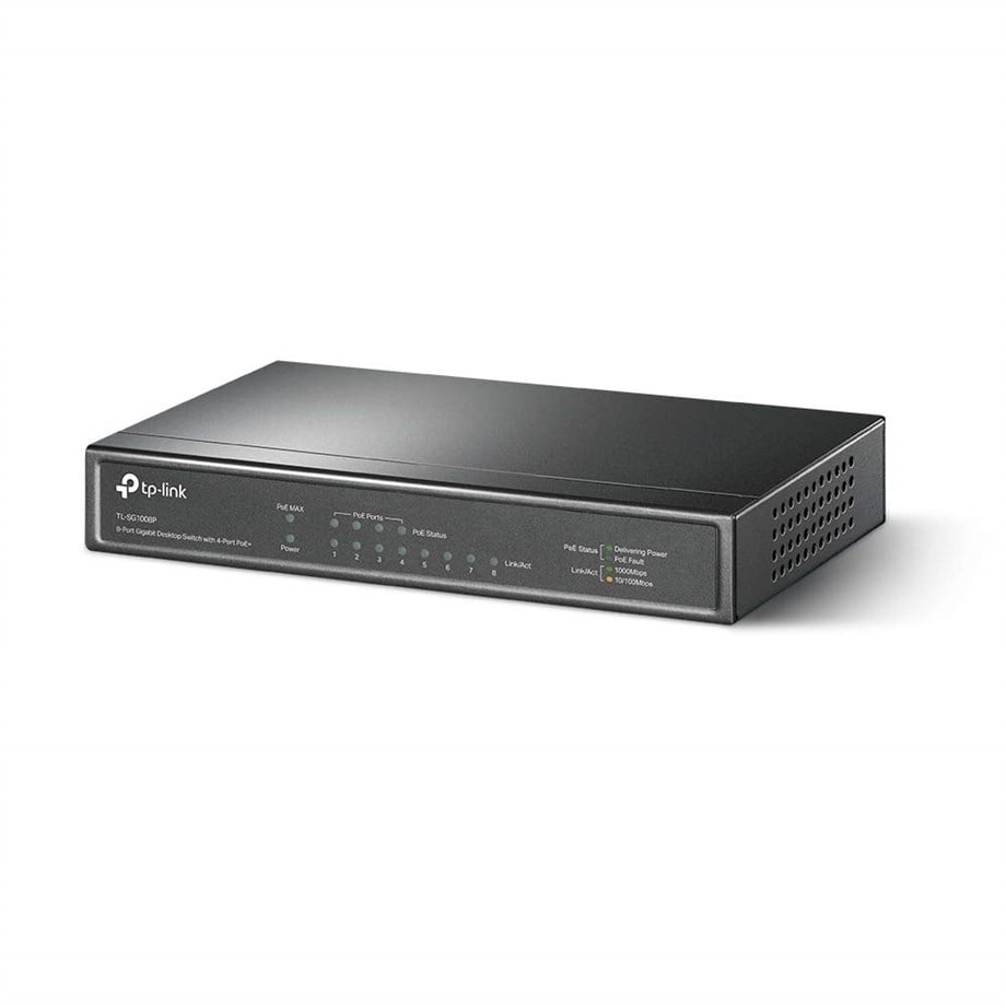 TP-LINK TL-SG1008P 8 PORT GBIT SWITCH+4P POETp-LinkSwitchB04517