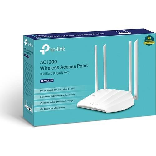 Tp-Lınk Tl-Wa1201 300+867Mbps 1Port 4 Anten 2.4/5Ghz Indoor Access Poınt