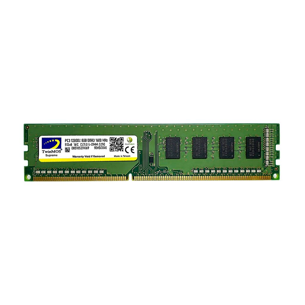 TwinMOS MDD38GB1600D, 8GB, DDR3, 1600MHz, 1.5V Desktop Ram