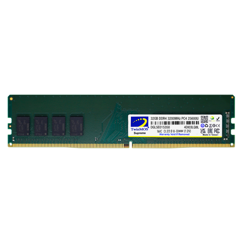 TwinMOS MDD432GB3200DWO, 32GB, DDR4, 3200MHz, 1.2V Desktop Ram