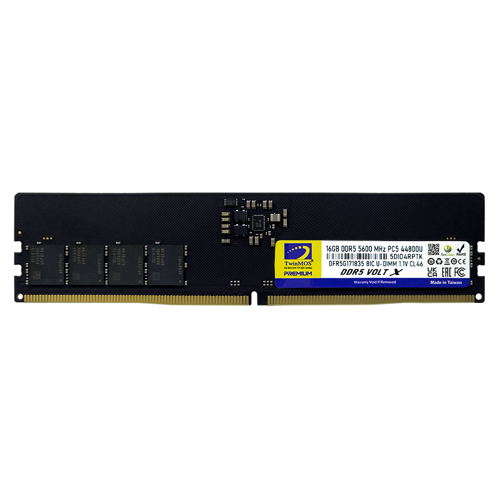 TwinMOS TMD516GB5600U46WO, VoltX, 16GB, DDR5,  5600MHz, CL46, 1.1V Desktop Ram
