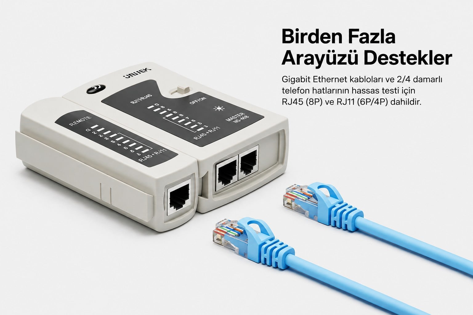 UNITEK ETHERNET KABLOSU TEST CİHAZI (OT140AGY01)