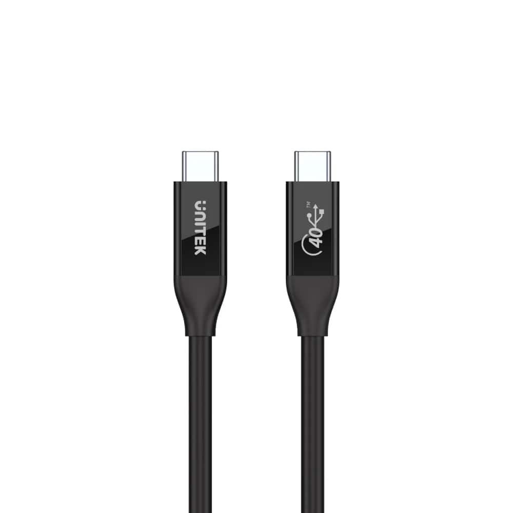 UNITEK USB4 THUNDERBOLT KABLO 0.8MT 40GBPS, 8K&60Hz,100W (C14100BK-0.8M)