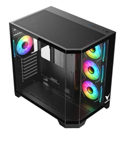 VENTO 850w 80+ BRONZE VG4204FA Panoramik Gaming EATX PC Kasası Siyah