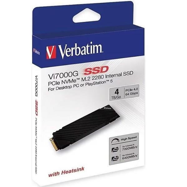 VERBATIM 4TB Vi7000G 49369 7000-6500MB/s M2 NVME GEN4 DİSK
