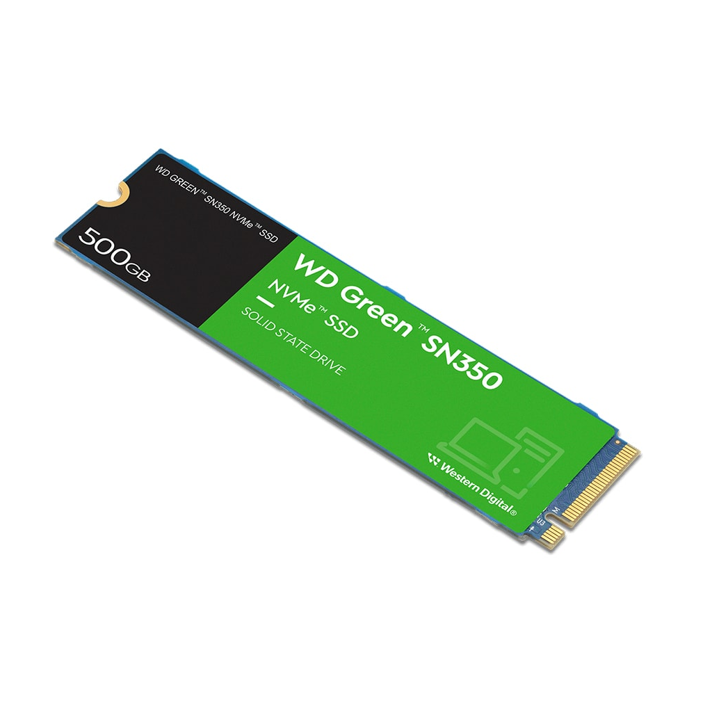 WD Green SN350, WDS500G2G0C, 500GB, 2400/1500, Gen3, NVMe PCIe M.2 2280, SSD