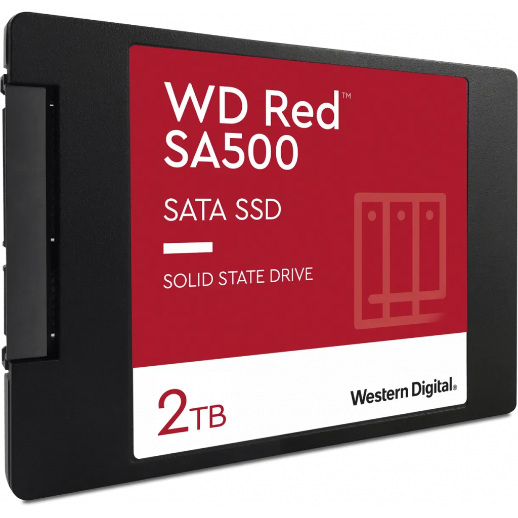 WD Red SA500, WDS200T2R0A, 2TB, 560/530, SERVER ve NAS için Enterprise, 2,5