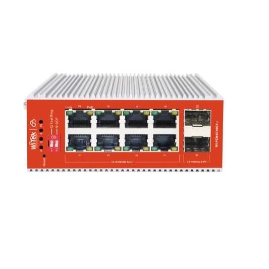 WI-TEK 8port 120w FULL PoE WI-PCMS310GF-I GIGABIT 2X SFP Yönetilebilir Endüstriyel Switch