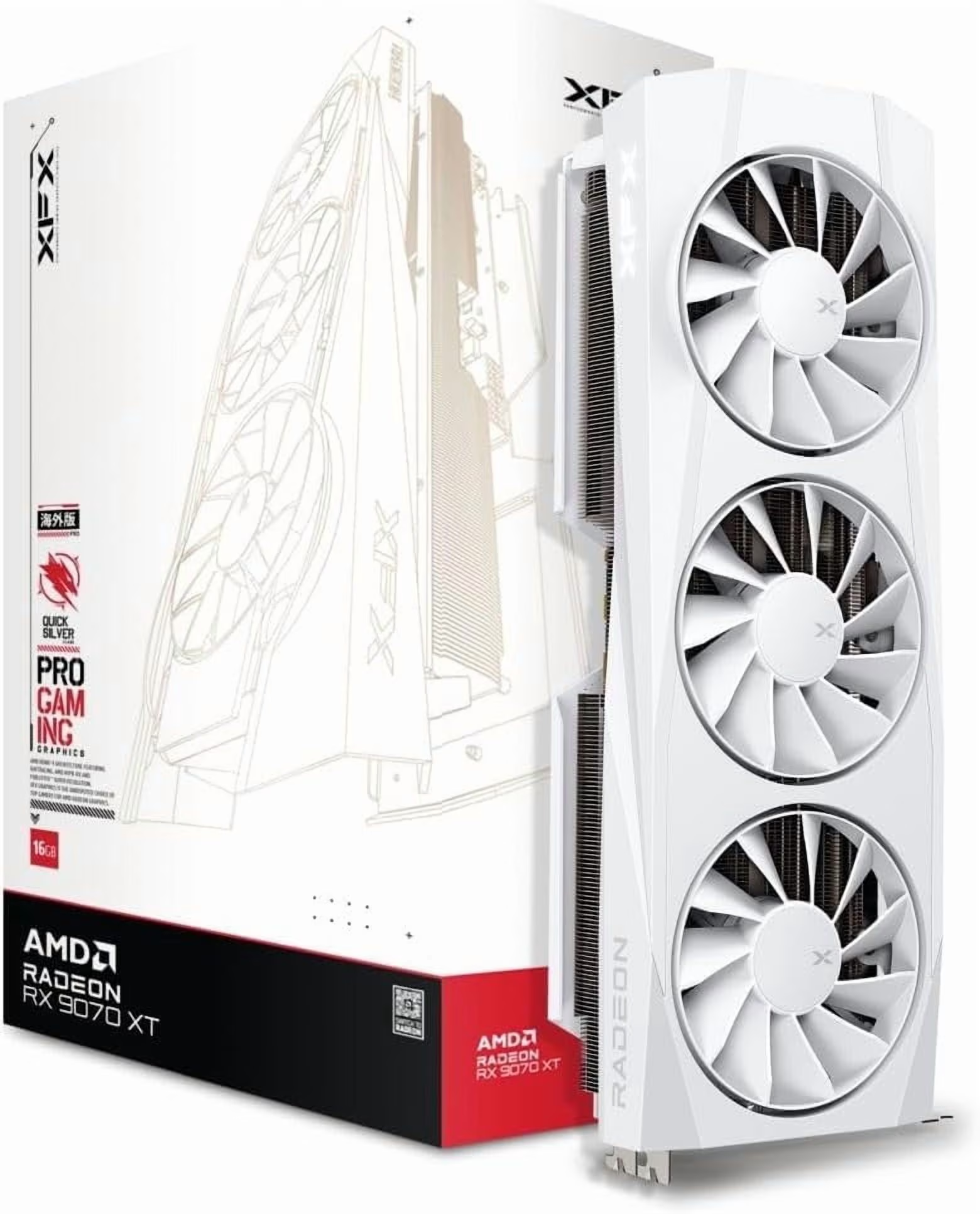 XFX 12GB SWIFT  RX9070GRE EX-RX-97GRE29W7 WHITE GDDR6 192bit HDMI-DP PCIE 5.0 BEYAZ