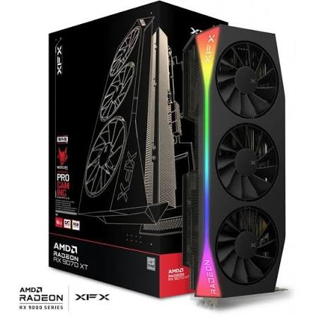 XFX 16GB MERCURY RX9070XT OC GAMING GDDR6 256bit RGB HDMI-DP PCIE 5.0