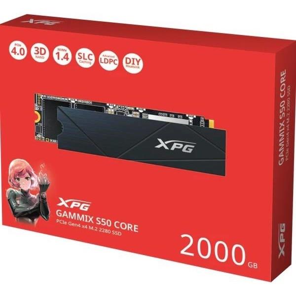 XPG 2TB GAMMIX S50 CORE SGAMMIXS50C-2000G-CS 3500- 2800MB/s M2 NVME GEN4 Disk